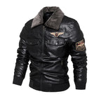 Herren-Motorradjacke mit Thermofutter