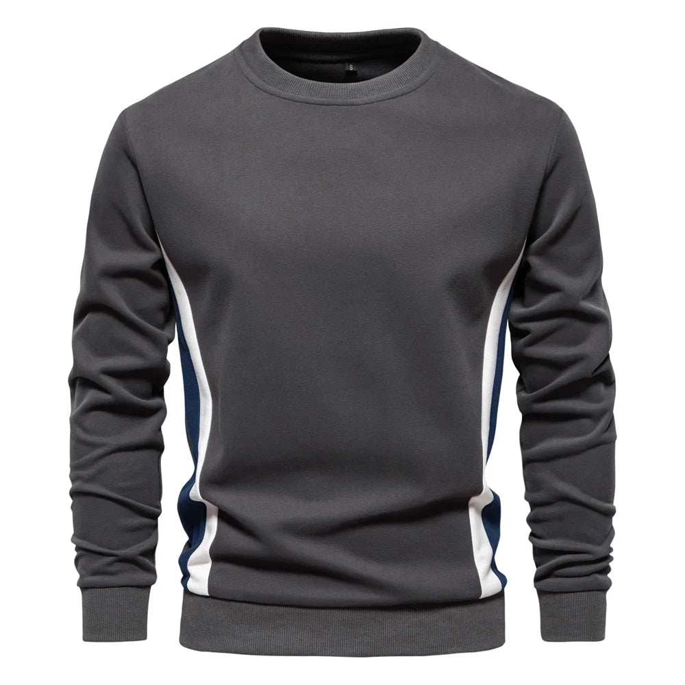 Men's Patchwork Crew Neck Sweatshirt