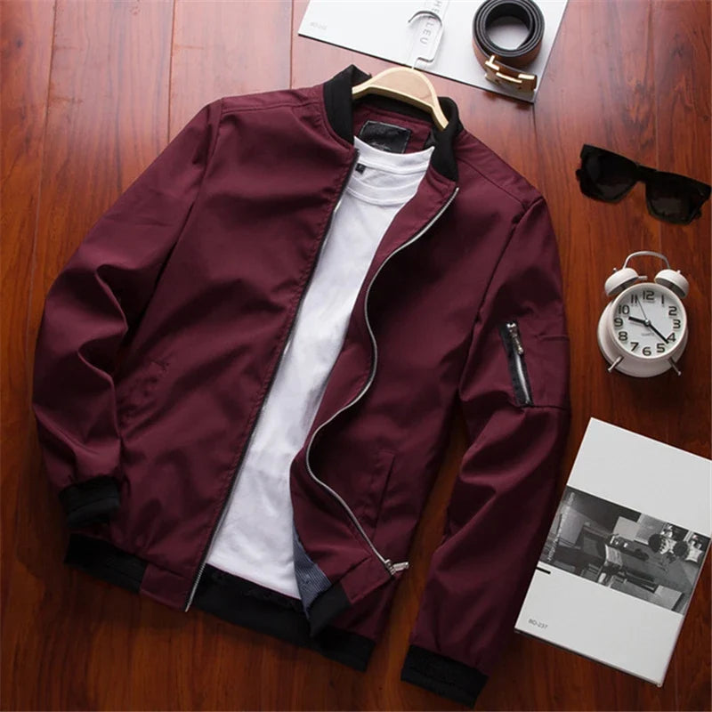 Slim Fit Bomber Jacket