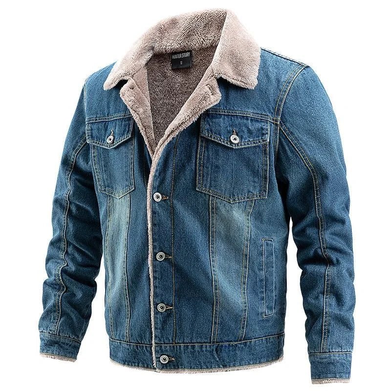 Men's Fleece-Lined Denim Jacket