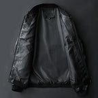 Men's PU Leather Bomber Jacket