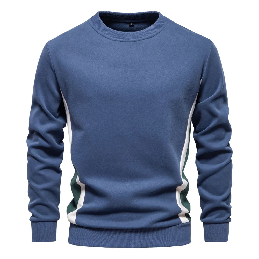 Men's Patchwork Crew Neck Sweatshirt
