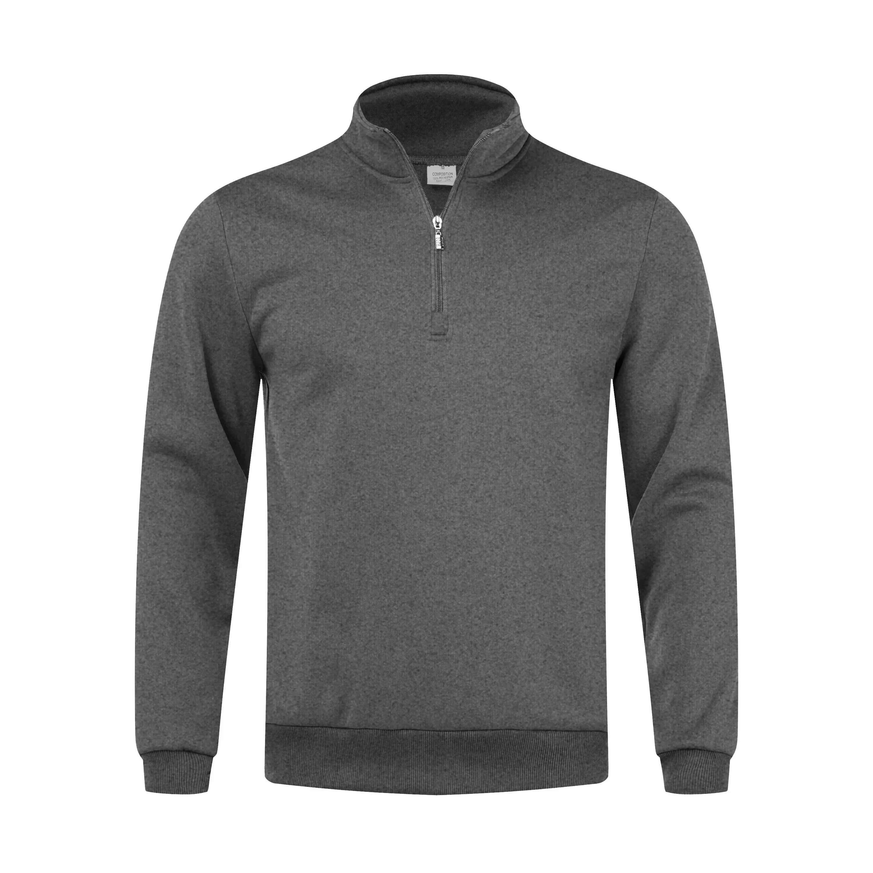 Herren-Pullover mit Viertelreißverschluss