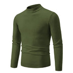 Men's Mock-Neck Knit Pullover