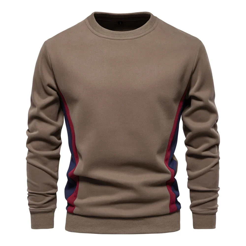 Men's Patchwork Crew Neck Sweatshirt