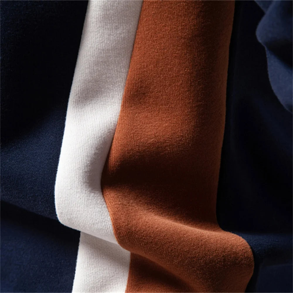 Men's Patchwork Crew Neck Sweatshirt