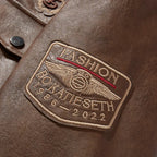 Herren-Motorradjacke mit Thermofutter