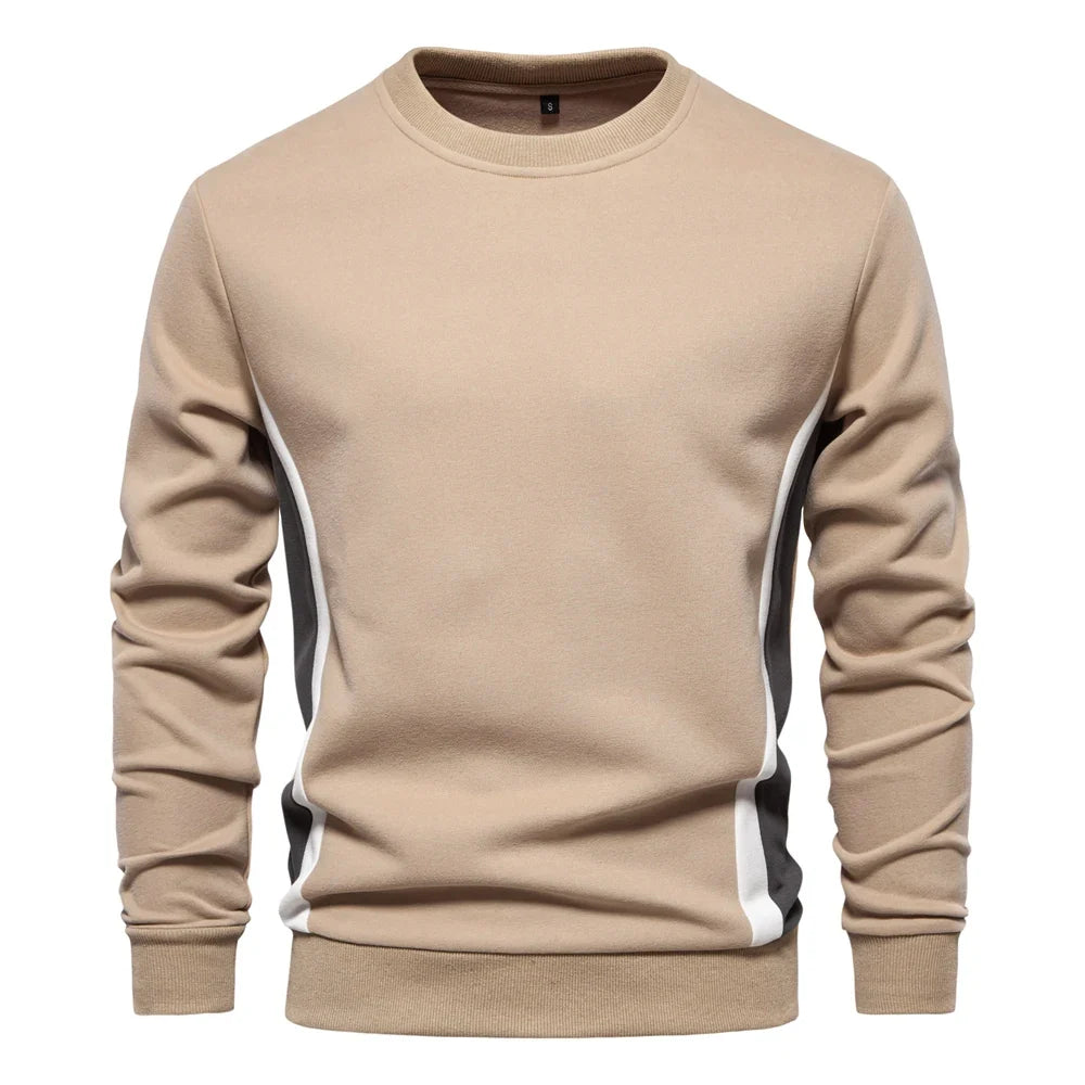 Men's Patchwork Crew Neck Sweatshirt