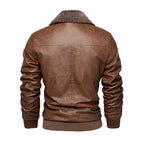 Herren-Motorradjacke mit Thermofutter