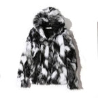 Men's Faux Fur Hooded Coat – Warm Winter Outerwear