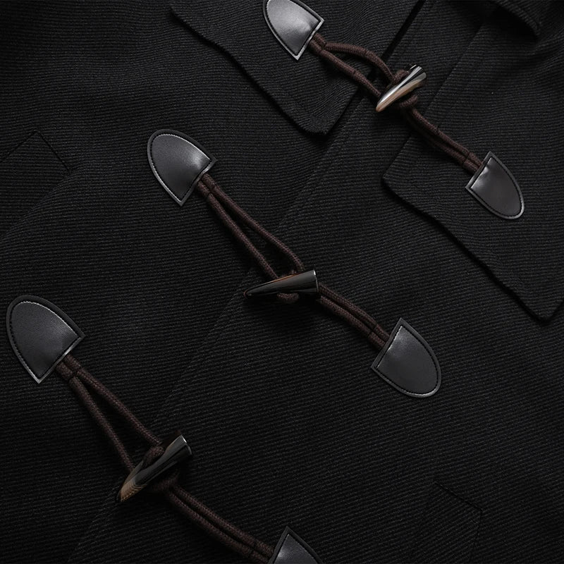 Herenwindbreaker-trenchcoat met capuchon