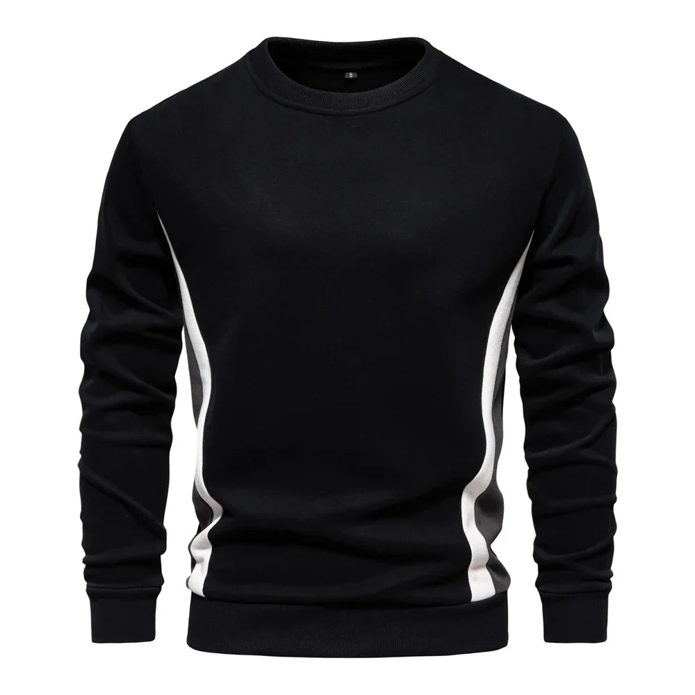 Men's Patchwork Crew Neck Sweatshirt