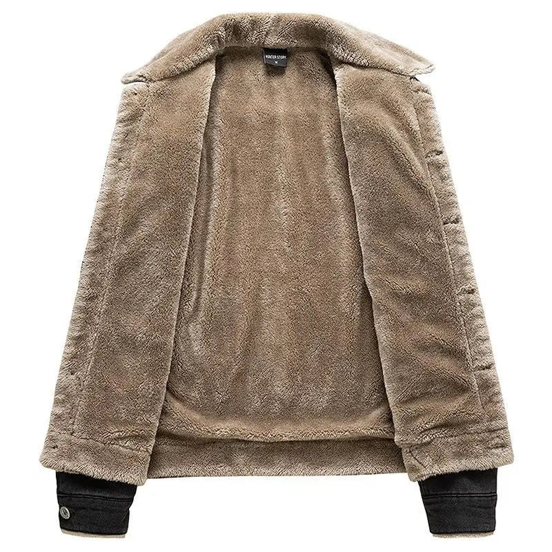 Men's Fleece-Lined Denim Jacket