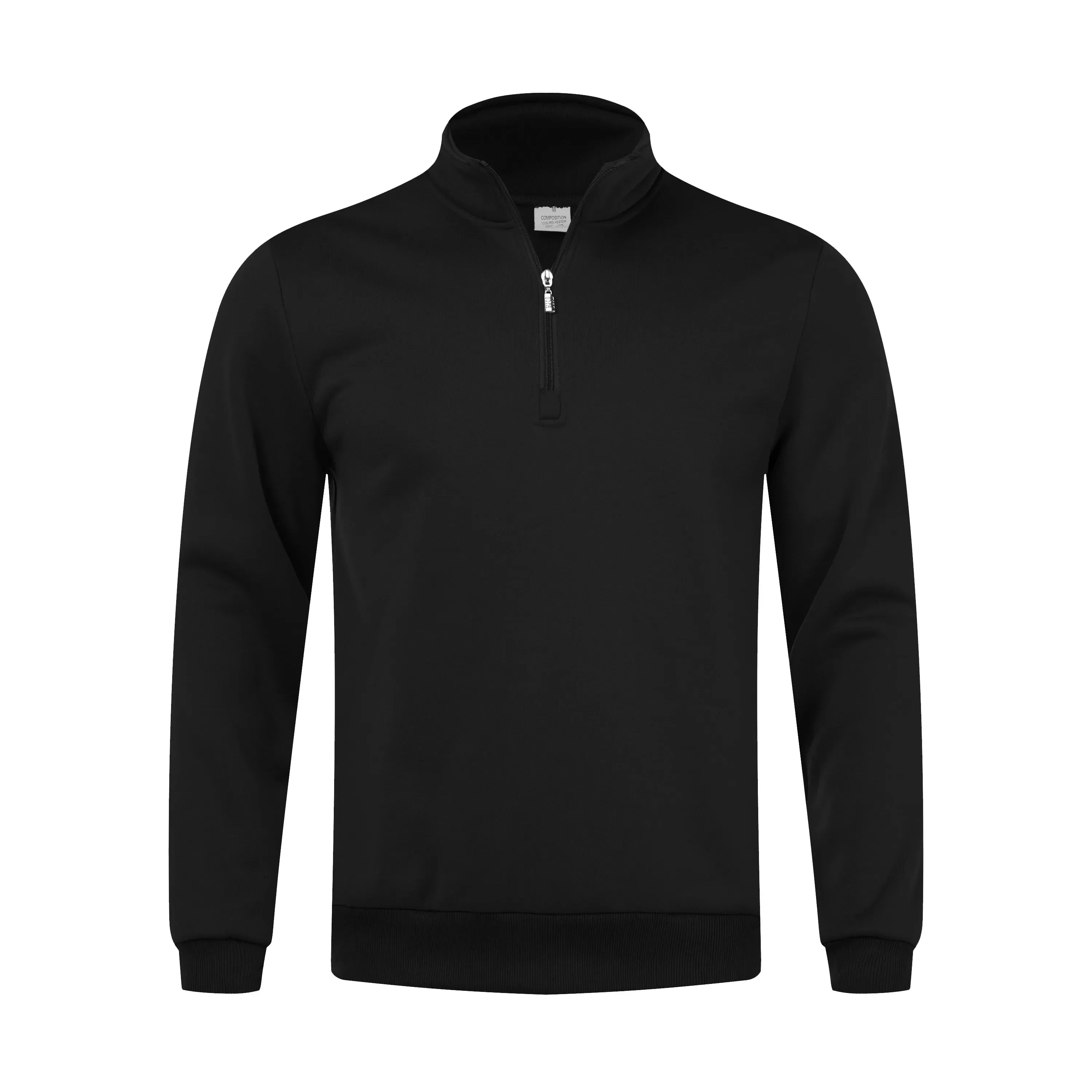 Herren-Pullover mit Viertelreißverschluss