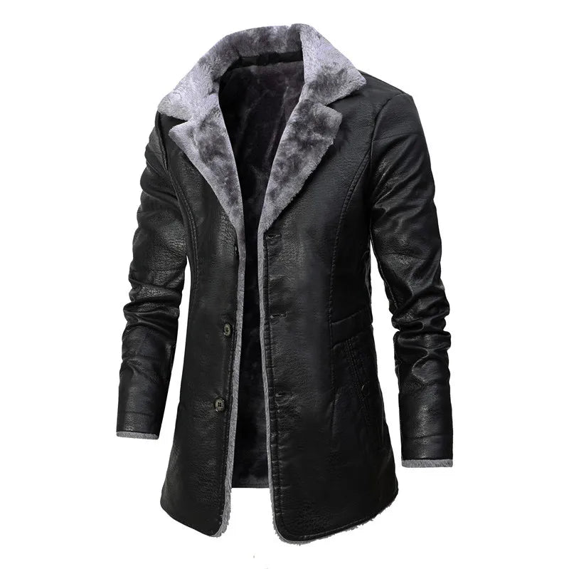 Men's Faux Leather Jacket