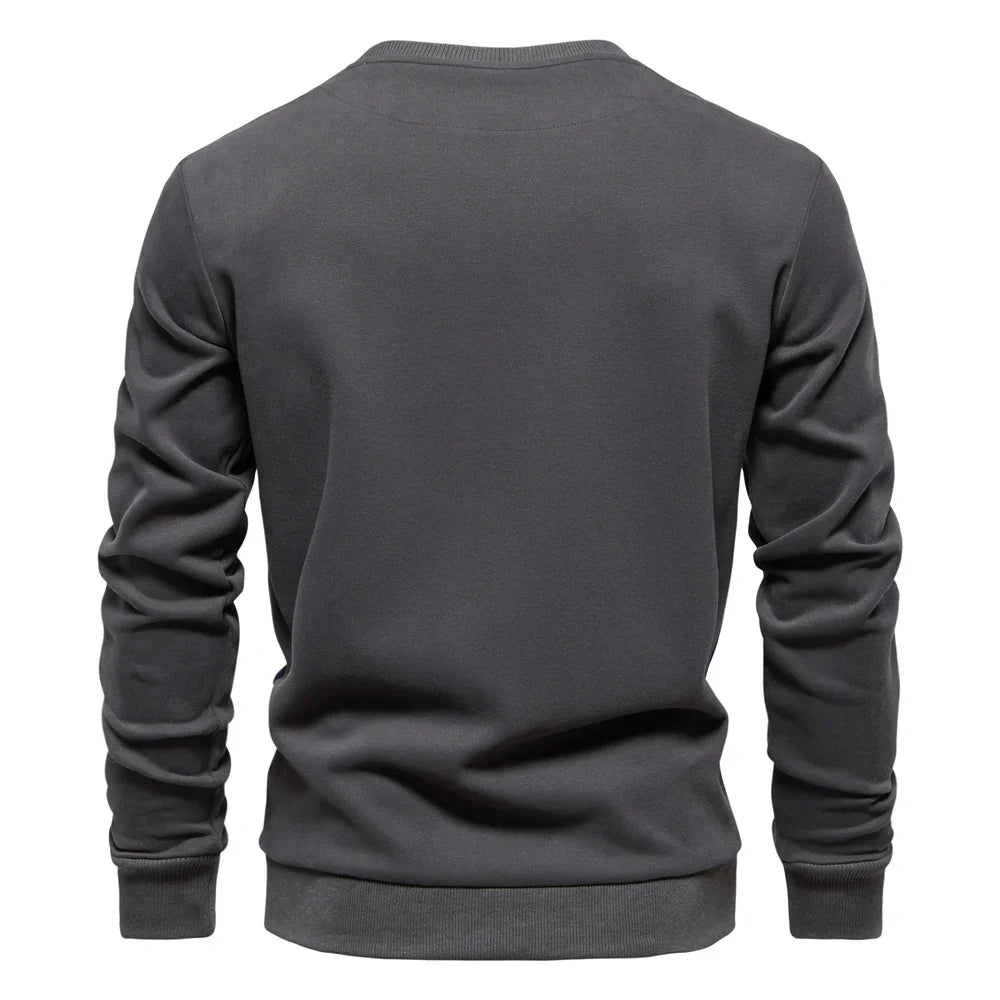 Men's Patchwork Crew Neck Sweatshirt