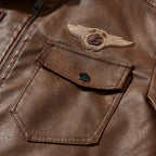 Herren-Motorradjacke mit Thermofutter