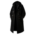 Herenwindbreaker-trenchcoat met capuchon