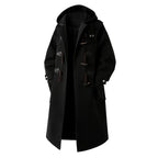 Herenwindbreaker-trenchcoat met capuchon