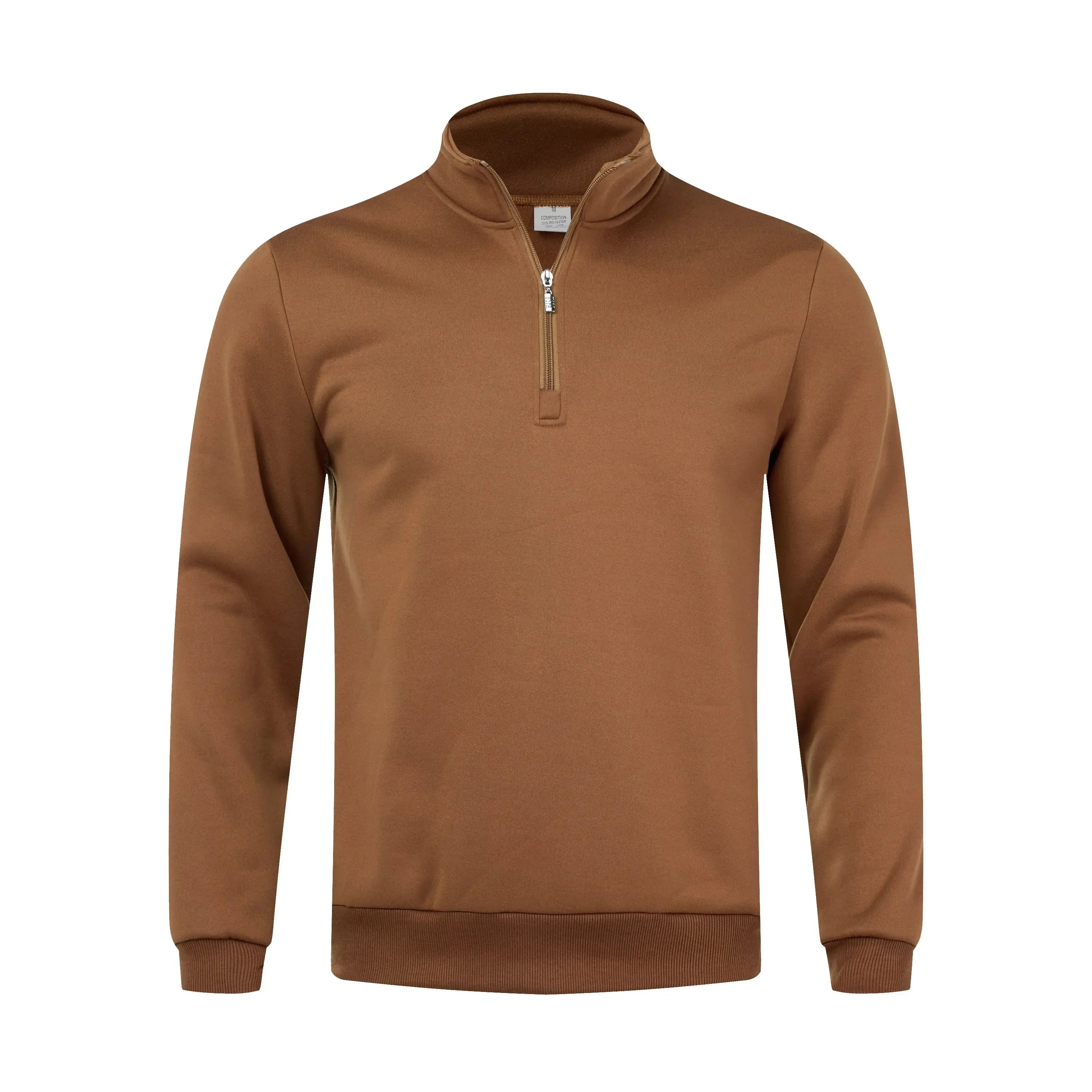Herren-Pullover mit Viertelreißverschluss