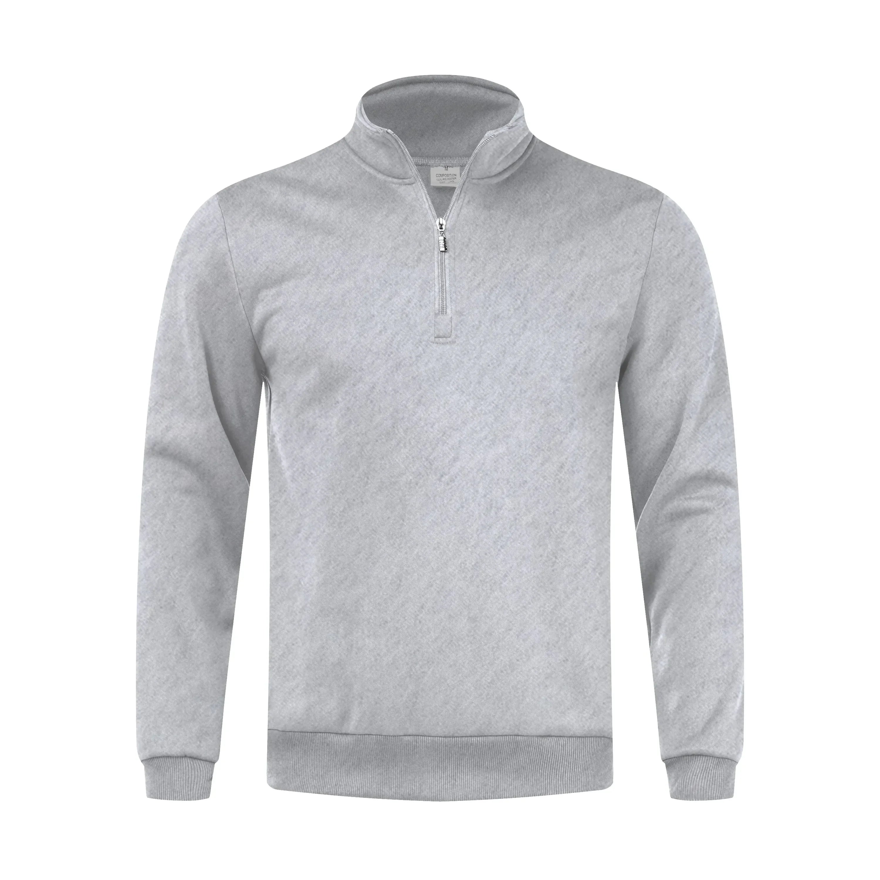 Herren-Pullover mit Viertelreißverschluss