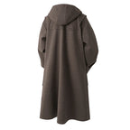 Herenwindbreaker-trenchcoat met capuchon