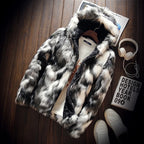 Men's Faux Fur Hooded Coat – Warm Winter Outerwear
