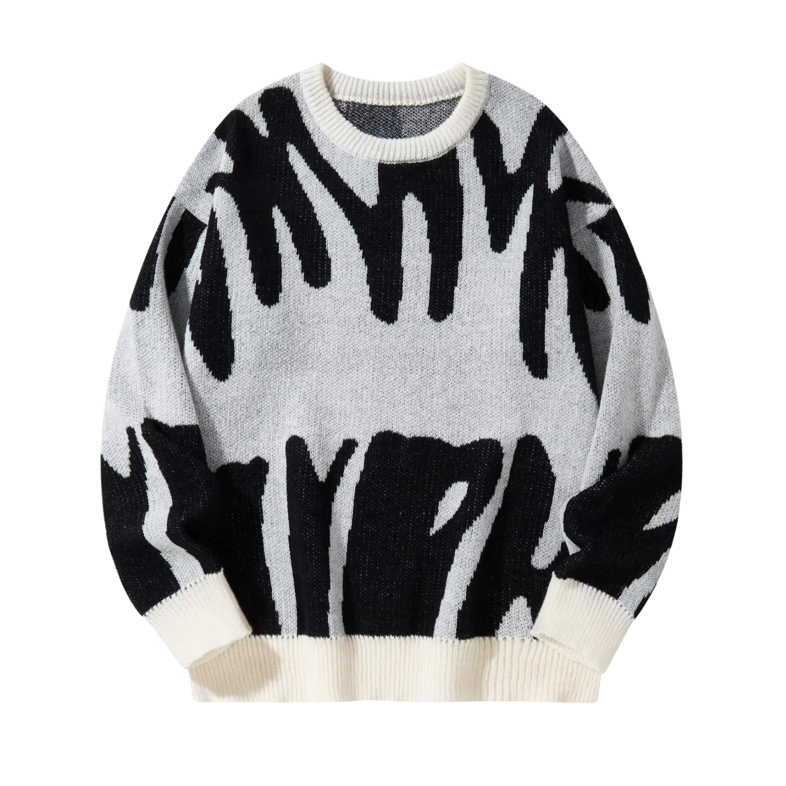 Men's Jacquard Knit Pullover Sweater
