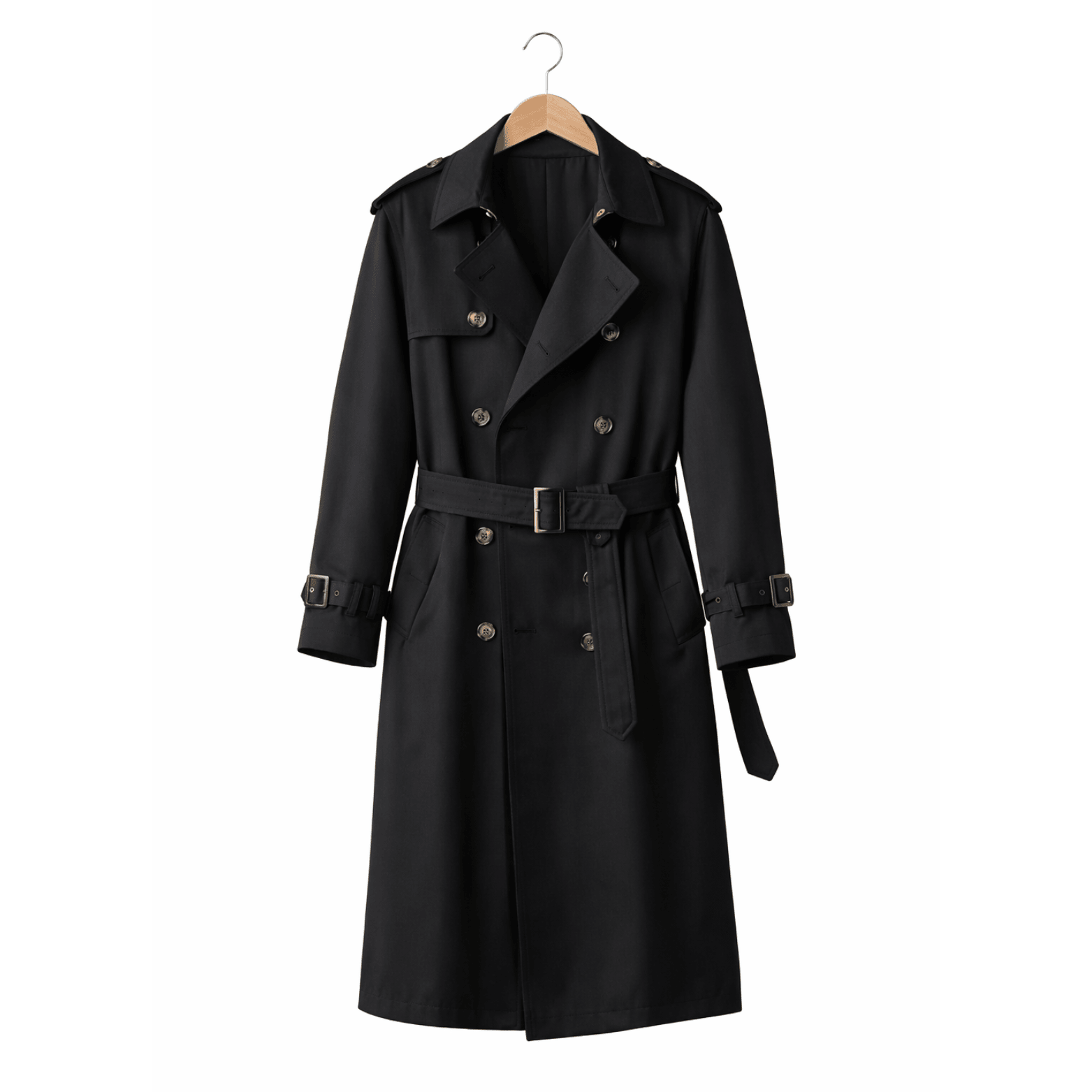 Men's Double-Breasted Trench Coat