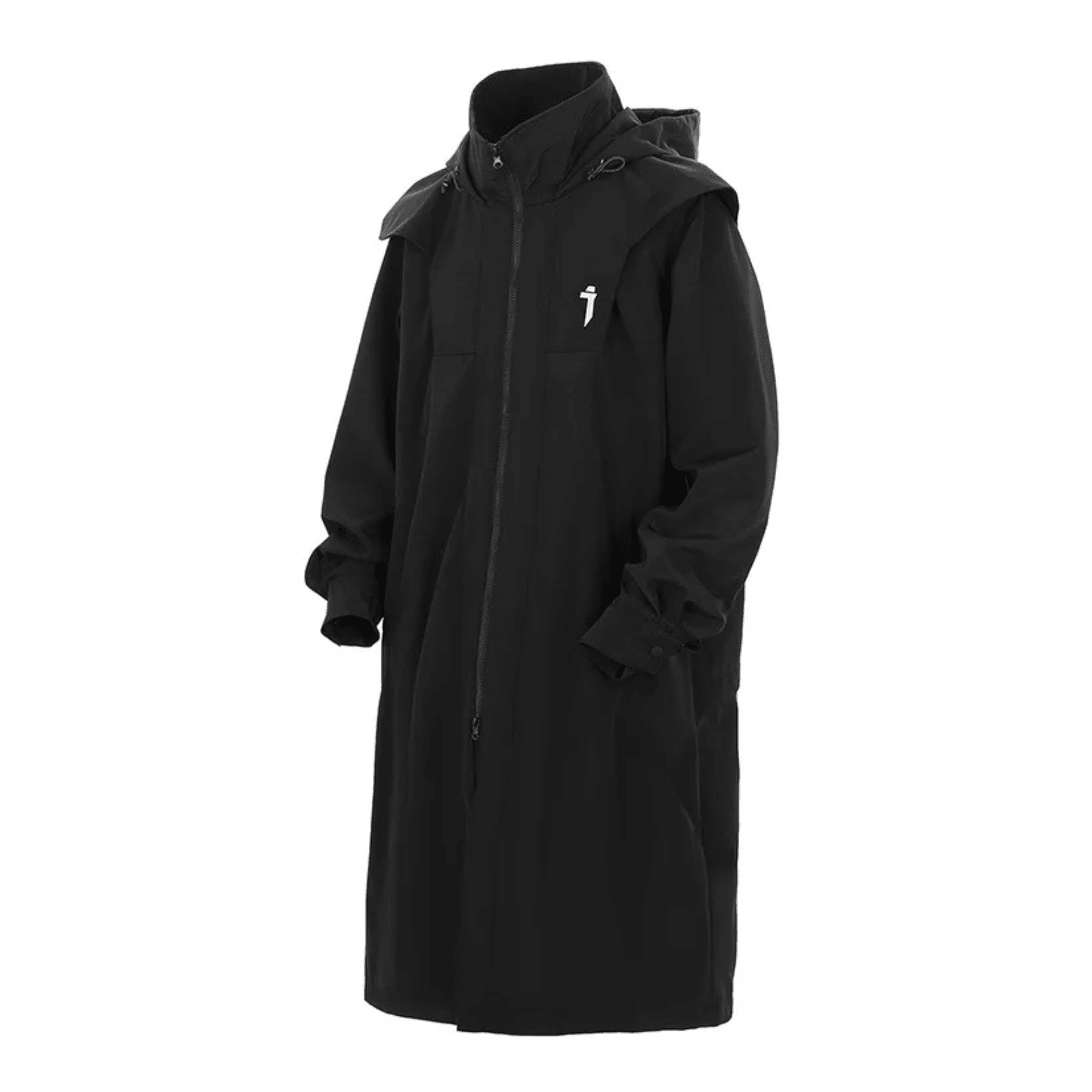 Lange taktische Techwear-Trenchjacke für Herren – Wintermantel
