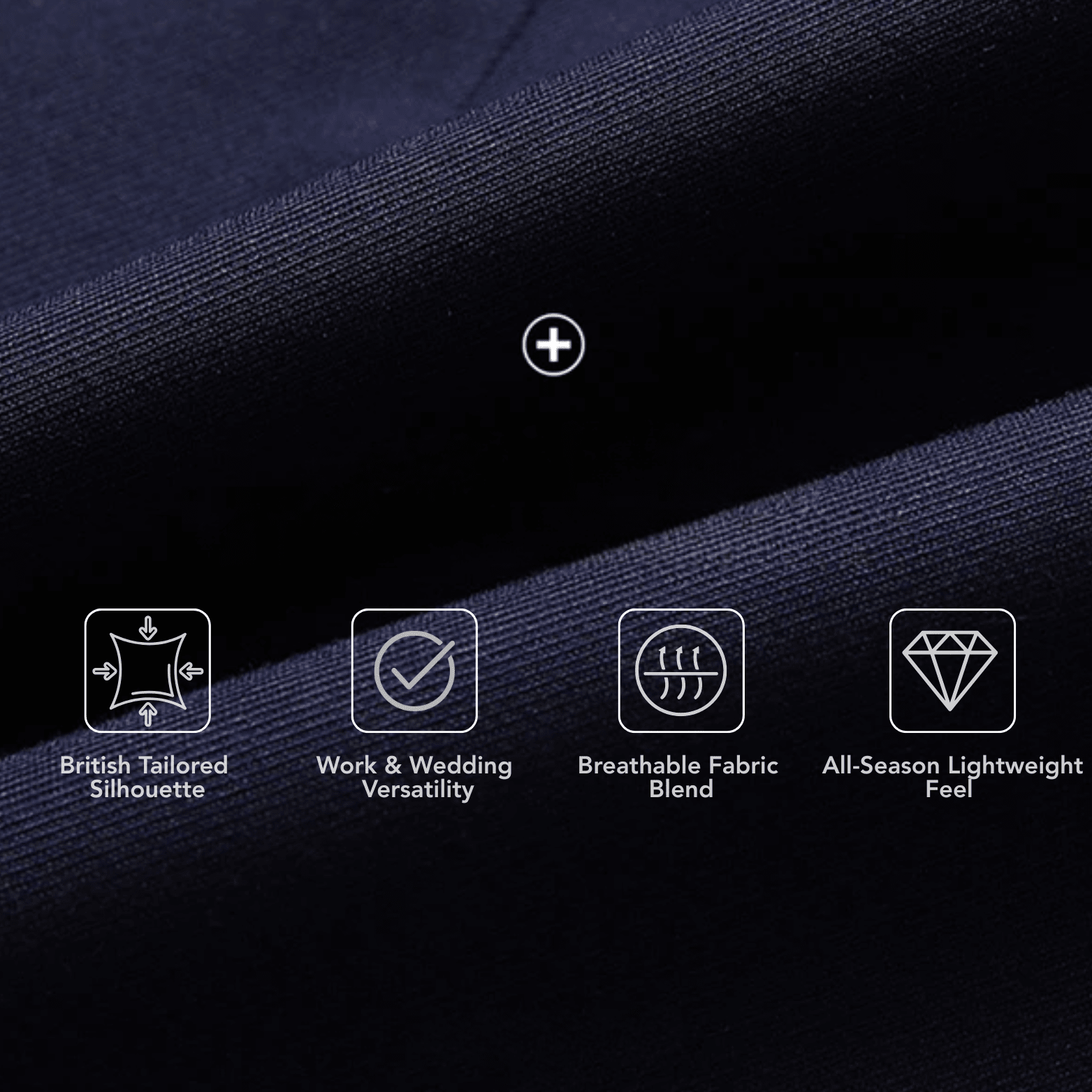 Men's Single-Button Business Blazer