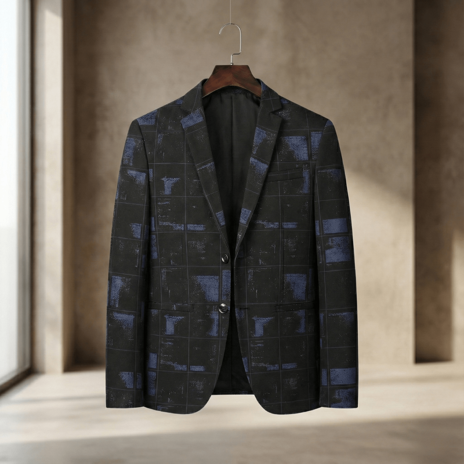 Men's Slim Fit V-Neck Casual Blazer