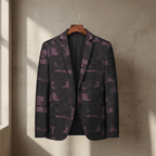 Casual slim-fit herenblazer met V-hals