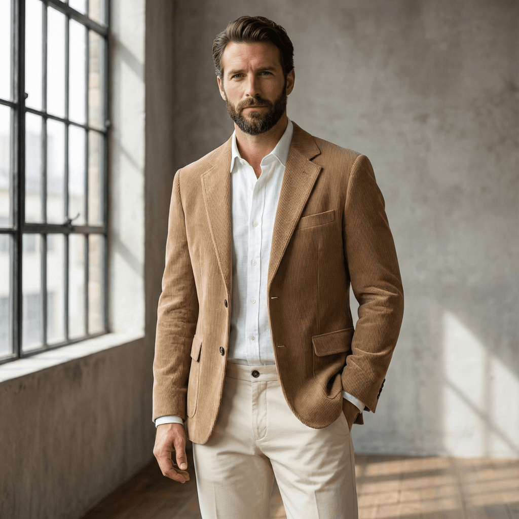 Men's Corduroy Casual Blazer