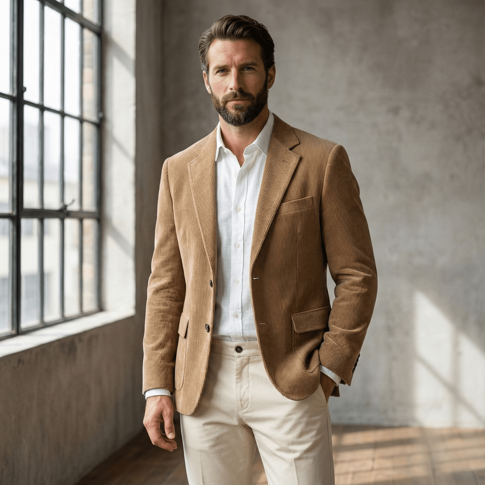 Men's Corduroy Casual Blazer