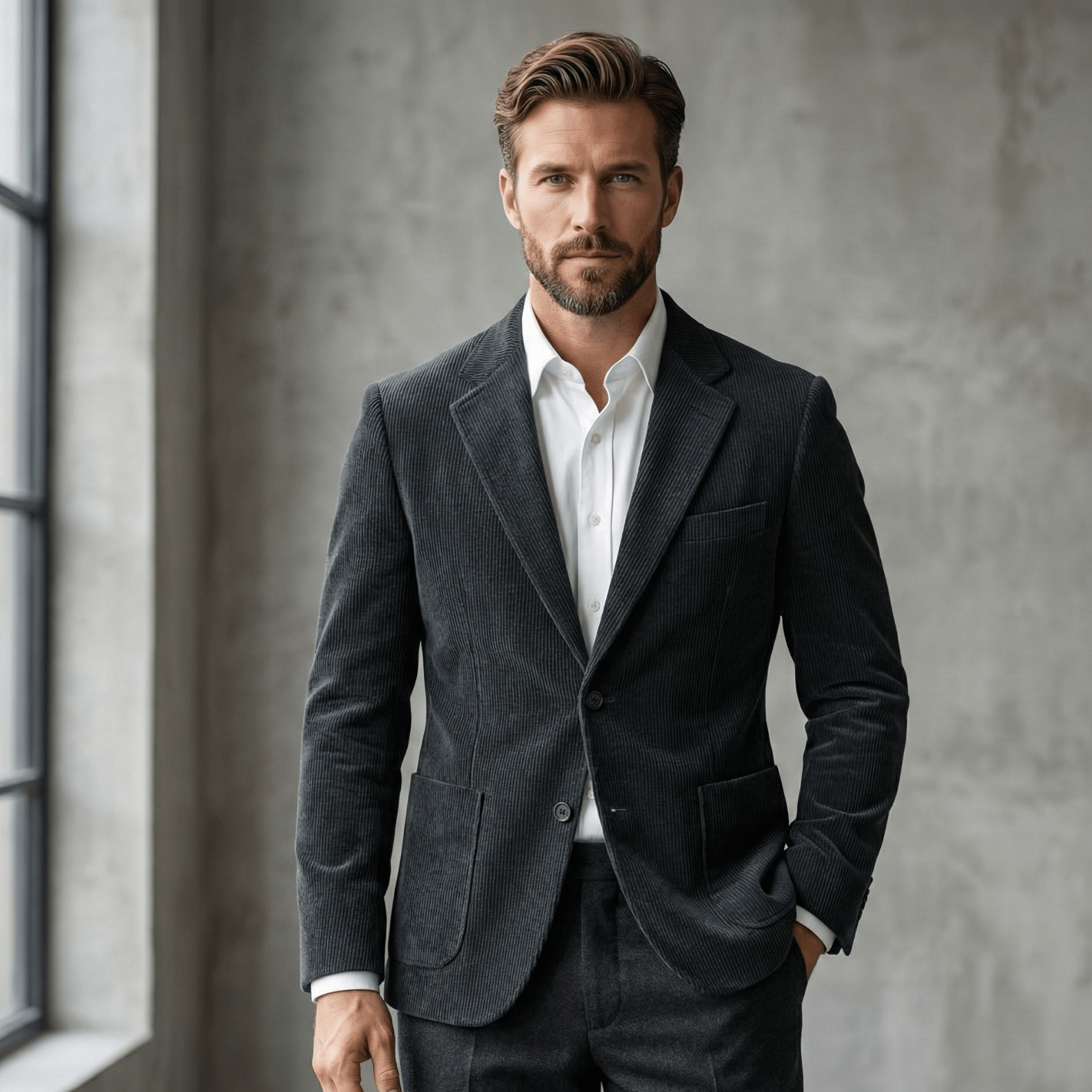 Men's Corduroy Casual Blazer
