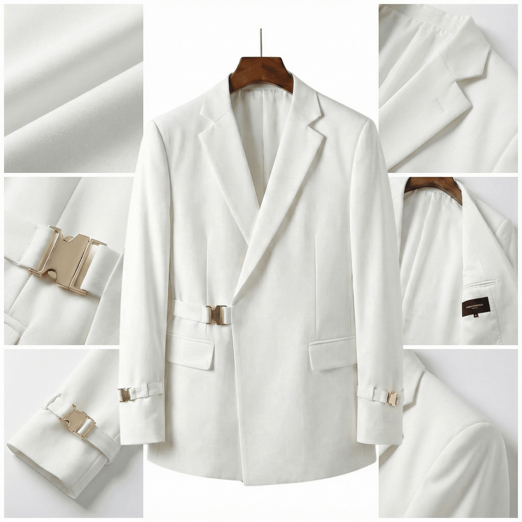 Men's Slim Fit Single-Button Blazer