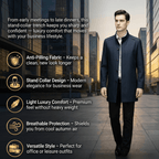 Herren-Trenchcoat mit Stehkragen