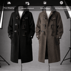 Herenwindbreaker-trenchcoat met capuchon