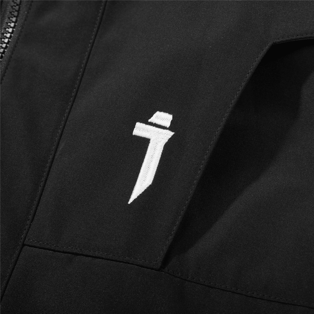 Lange taktische Techwear-Trenchjacke für Herren – Wintermantel