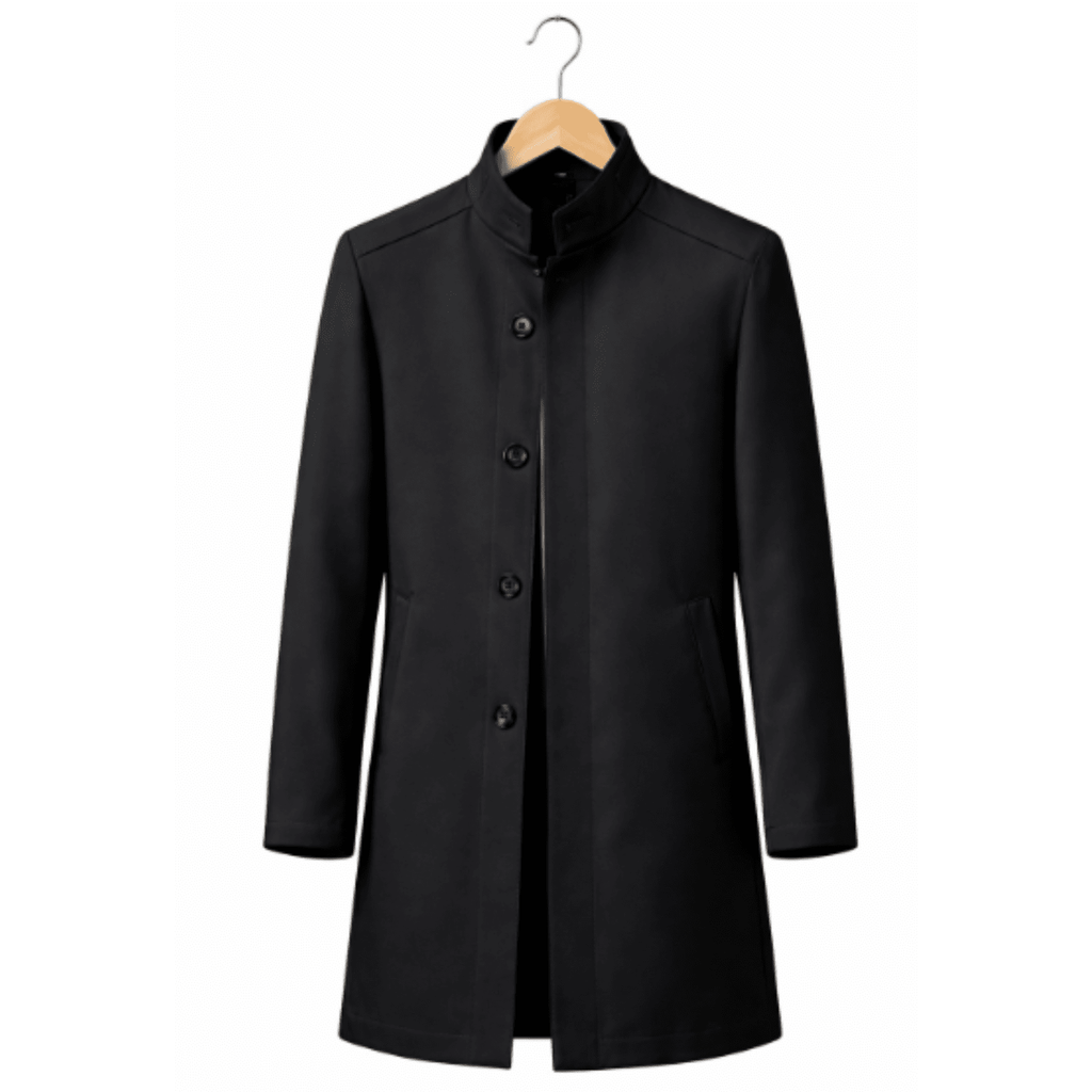 Herren-Trenchcoat mit Stehkragen