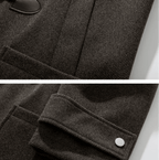 Herenwindbreaker-trenchcoat met capuchon