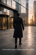 Herren-Trenchcoat mit zweireihiger Knopfleiste