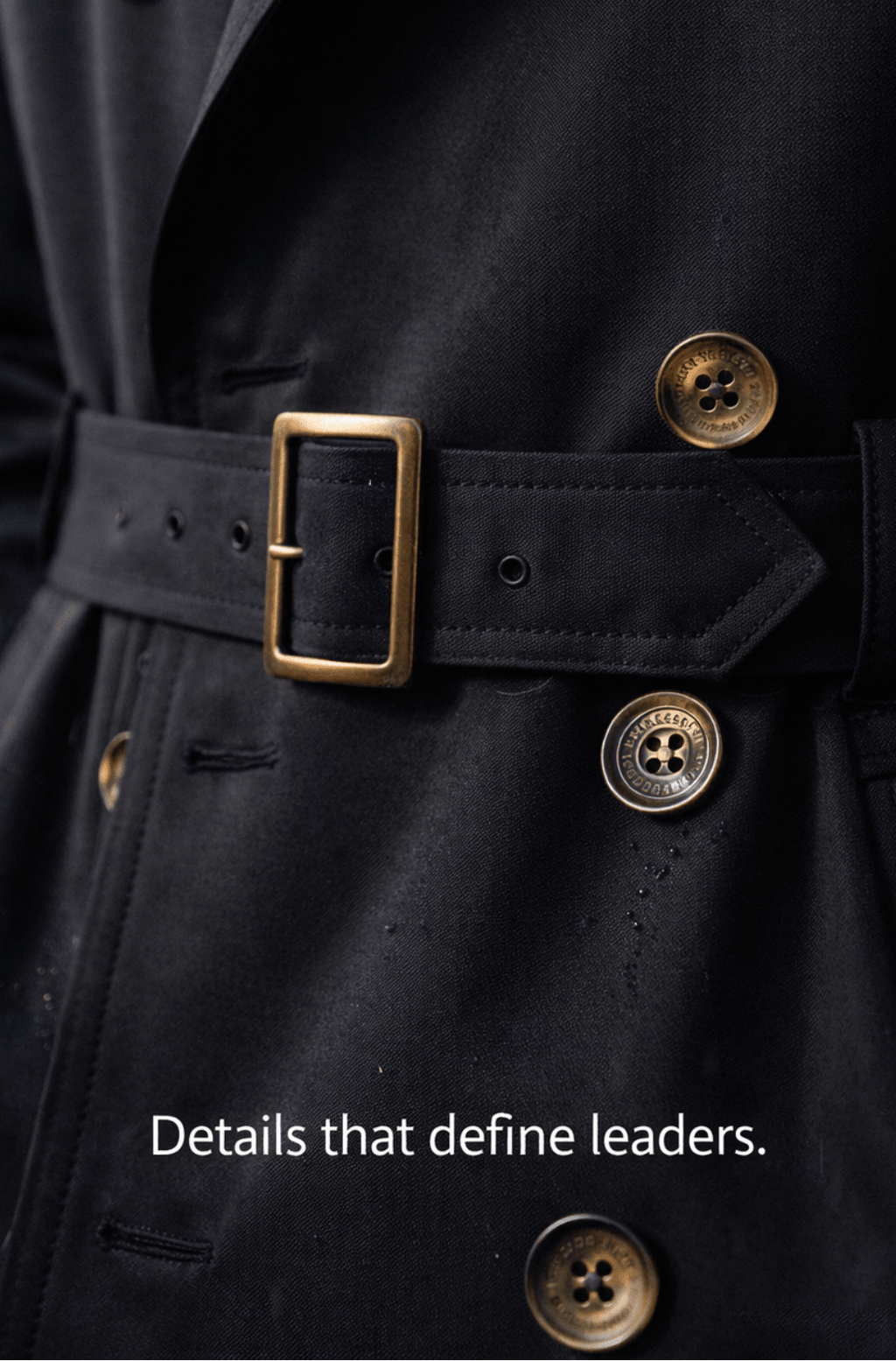 Herren-Trenchcoat mit zweireihiger Knopfleiste
