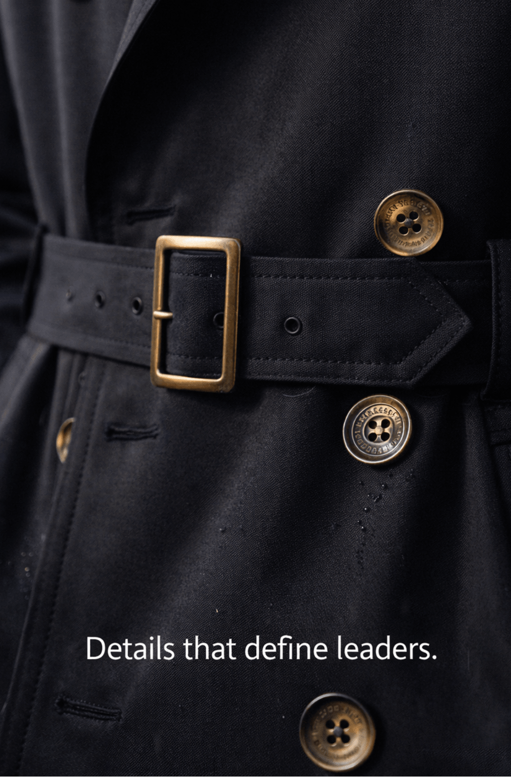 Herren-Trenchcoat mit zweireihiger Knopfleiste