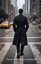 Herren-Trenchcoat mit zweireihiger Knopfleiste