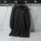Lange taktische Techwear-Trenchjacke für Herren – Wintermantel