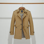 Men's Single-Breasted Trench Coat