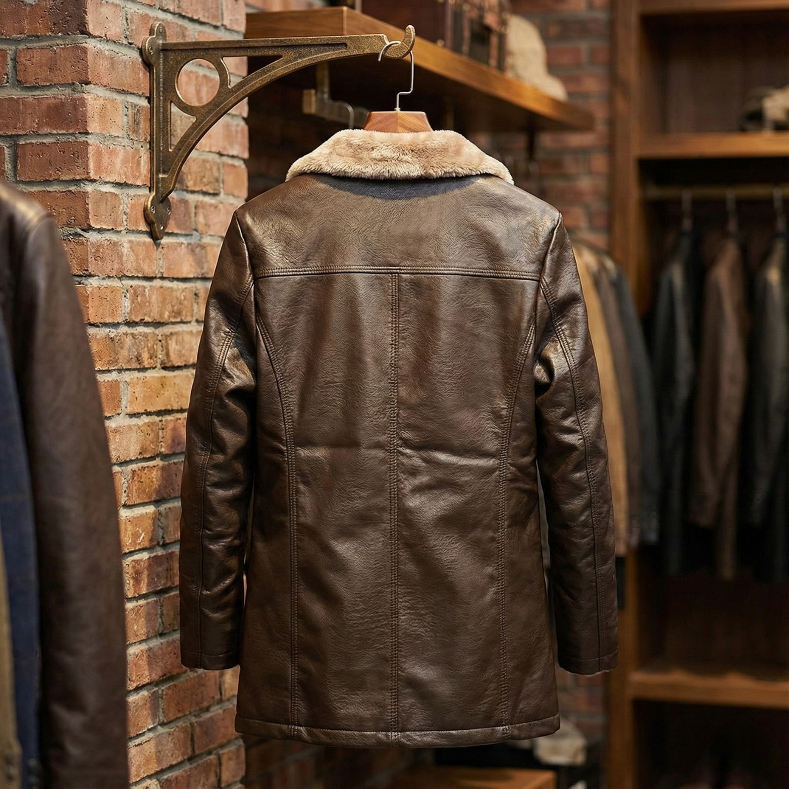 Men's Faux Leather Jacket
