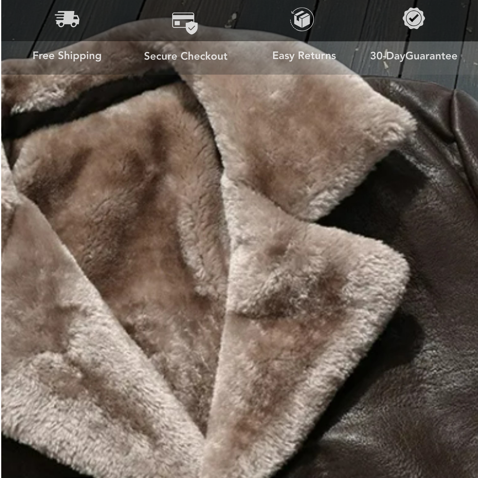 Men's Faux Leather Jacket